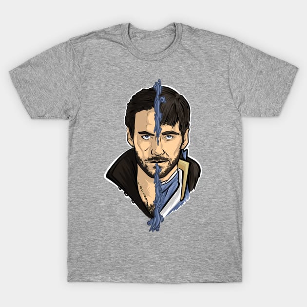 Hook - Killian Jones T-Shirt by ArryDesign